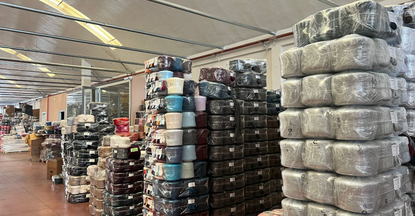Склад пряжи ItalianWoolStock в Тоскане